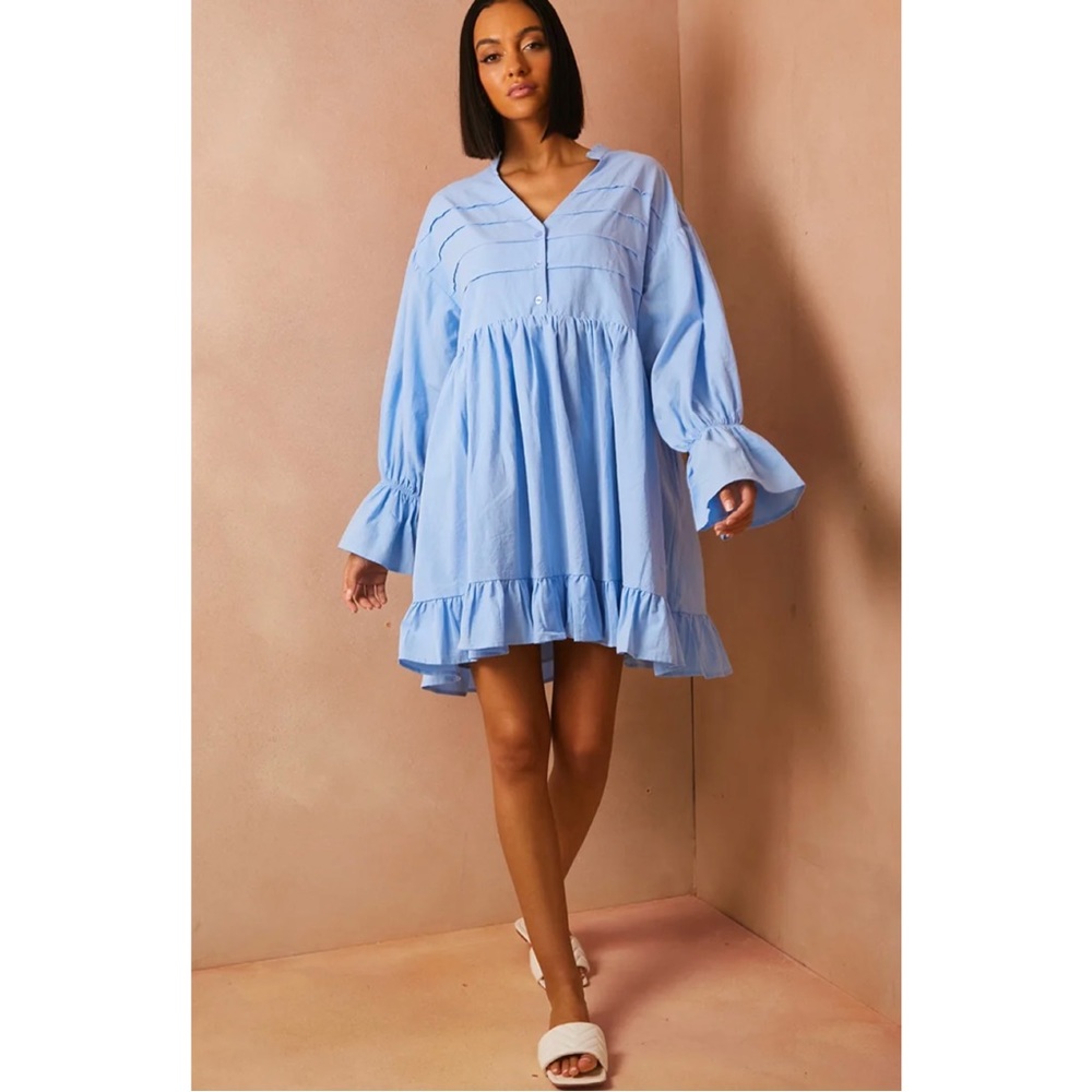 In The Style Medici French Seam Detail Smock Dress, Size 8